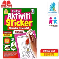 Buku Aktiviti - Buku Aktiviti Dengan Sticker Minda Kreatif Haiwan - Buku Sticker - Buku Kanak-Kanak 