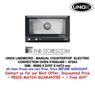 [FNBSTORES] UNOX LINEMICRO – MANUAL COUNTERTOP ELECTRIC CONVECTION OVEN 4*600×400 ~ XF043