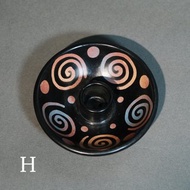 秘魯聖木線香手做黑陶香盤 - 湖面漣漪款