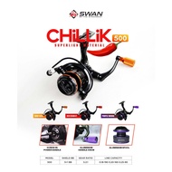 Reel Spinning SWAN CHILI-K 500 SPINNING Reel (SUPER LIGHT MATERIAL)