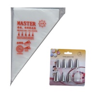 Disposable Decorating Bag Baking Tools Cookie Cream Triangle Squeeze Bag Cream Bag Full Set Decorati