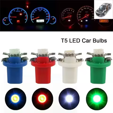 10Pcs T5 B8.5d LED Light Car Dashboard Speed Lights Bulb for Fiat Punto 500 Stilo Bravo Grande Punto