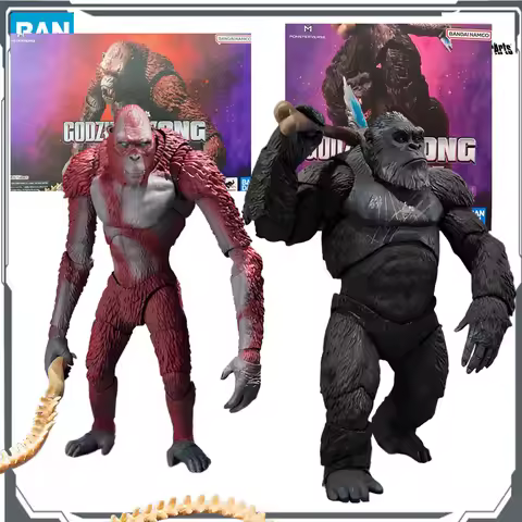 Bandai Original S.H.MonsterArts Skar King&Kong Kim 150mm&145mm Anime Action Movable Figurine Model T