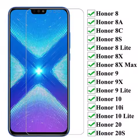 2PCS 9H Hardness Tempered Glass For Huawei Honor 10 10i 10 Lite Screen Protector For Honor 9X 8 8X 8