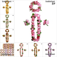 EruditeCourt 4Pcs/set Hawaiian Flower leis Garland Necklace DIY Decoration Fancy Dress Party