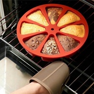 8 TRIANGLE CAVITY SILICONE CAKE PAN MOULD / CHEESE CAKE MOULD