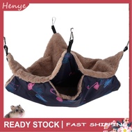 henye Hamster Warm Hammock  Comfortable Ferret Plush for Chinchilla Hamster(S Flamingo)