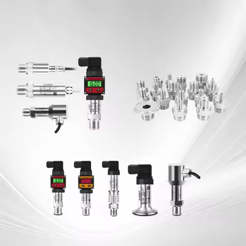 0.1bar 0.2bar 10bar 400bar Hydraulic Pressure Transmitter G1/4 4-20mA Pressure Gauge 0-5V 0.5-4.5V R