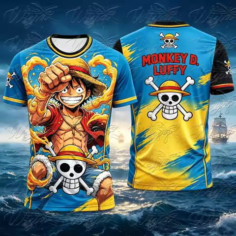 Summer Anime One Piece Luffy Zoro Japan JFA 08 Print Quick Dry Mesh Football Jersey Unisex Street Sp