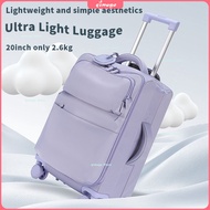 【New color to Shop】Fresh and Fashionable Color Matching Ultra Light Luggage 20inch Super Light and T