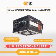 Inplay GP200B 750W Semi-Rated / 200W Rated PSU (No Box)