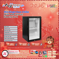 Fujitech BG-85 Mini Bar Fridge | 80L Compact Glass Door Chiller | Static Cooling Wine&Drinks Fridge