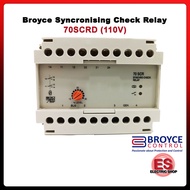 Broyce Syncronising Check Relay, 110VAC 45-65Hz, Dead Bus, Broyson 70SCRD (110V)