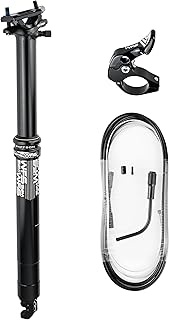 WFS Strata Air Adjustable Suspension Internal Routing 30.9mm Dropper Post Kit w/ Remote Lever and Ca