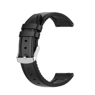 22mm Silicone Leather Watch Band for Huawei Watch GT 2 46mm(Black) For Huawei Watch GT 2 46mm