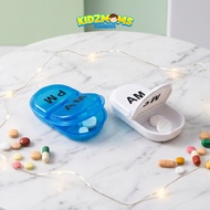 AM PM Pill Boxonemed | 2-Section Medicine Storage Box for Morning and Night