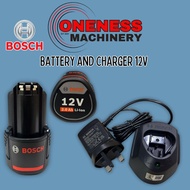 "BOSCH" BATTERY AND CHARGER FOR CORDLESS 12V