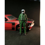 Miniature Pilothg Use Helmet Scale 1/24 Diorama Airport Airplane Action Figure - H3D