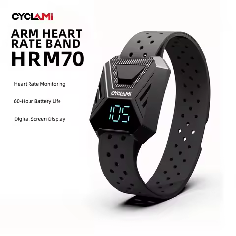 CYCLAMI HRM70 Armband Heart Rate Monitor ANT BLE IPX7 With Display for Wahoo Garmin Zwift Strava Spo
