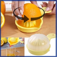 CAYCXT SHOP เครื่องมือในครัว เครื่องคั้นน้ำผลไม้ด้วยมือ สามารถแขวนได้ อุปกรณ์เสริมห้องครัว เครื่องคั้นส้มส้ม ง่ายต่อการใช้ กดหมุนฝาด้วยมือ โฮมออฟฟิศออฟฟิศ