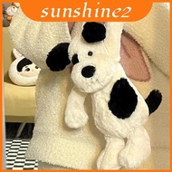 Timid Pirate Dog Stuffed Animal Fluffy Toy Lovely Cartoon Dalmatian Pooch Gift