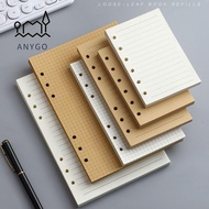 YRBWDYZDH 80Sheets Loose Leaf Paper, Horizontal Line/Blank A5/A6/A7 Notebook Refill Paper, Durable K