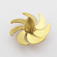 QASULER RC Boat Propeller 7-Blades M4 28mm Copper Props, For RC Boat Scale Marine Aircraft Carrier S