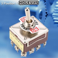 HOUEVIYS ​​3 Position Switch​​, High Current Capacity Controller Device 4PDT 12 Pin Rocker Switch He