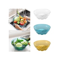 [Finevips1] Dryer Basket Storage Container Handheld Kitchen Gadgets Salad Mixer Bowl Fruit Washer Dryer for Accessories Shop Foods Veggie