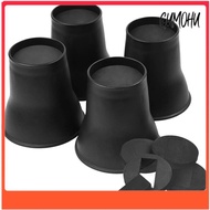 4PCS Bed Risers 6 Inch Heavy Duty Round Furniture Risers for Bed Desk Table Sofa Couch Bed Lifts Ris