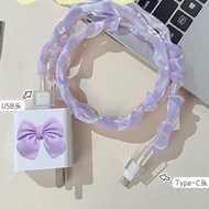 Compatible For xiaomi 100w 33w/45W/67w/90w/120W/18W Funny Cute Cartoon Charger Cover Soft Clear TPU 