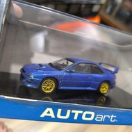 autoart subaru imprezza m. blue 1/43