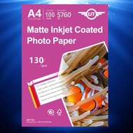 I jimat MP130 Matte Inkjet Matt Coated Photo Paper A4 Size 130g 130gsm 100Sheets 100's Inkjet Printe
