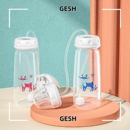 GESH Hands-Free Baby Bottle, 8oz/240ml Gravity Ball Feeding Bottle Set, Self-Feeding with Straw Brus