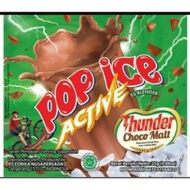 pop ice thunder choco malt 25gr 1 renteng 10 sachet