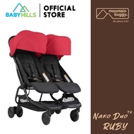 Mountain Buggy - Nano Duo Stroller รถเข็นเด็กแฝด รถเข็นเด็กพี่น้อง 2 ที่นั่ง สำหรับเด็ก 6เดือน - 6 ป