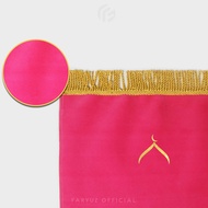 Faryuz - Sajadah Pink Fanta Polos Premium Velboa Bulu Tipis Sejadah Wanita Elegant Alas Kulit Kado H