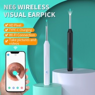 NE6 Wireless WiFi Ear Pick Otoscope Camera Borescope Luminous Ear Wax Cleaning Teeth Oral Inspection Health Care