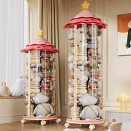 [in stock] Doll storage bin for home use, large capacity, high aesthetic value, transparent containe