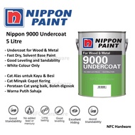 NIPPON Paint 9000 Undercoat 5 Litre (Cat Alas Kayu/Besi)