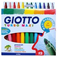 [小文的家] 【義大利 GIOTTO】可洗式兒童安全彩色筆(12色)