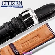 West Iron City Eco-Drive Strap Male AO9000-06B Genuine Leather Strap NH8350-08BB Accessories 20 21mm