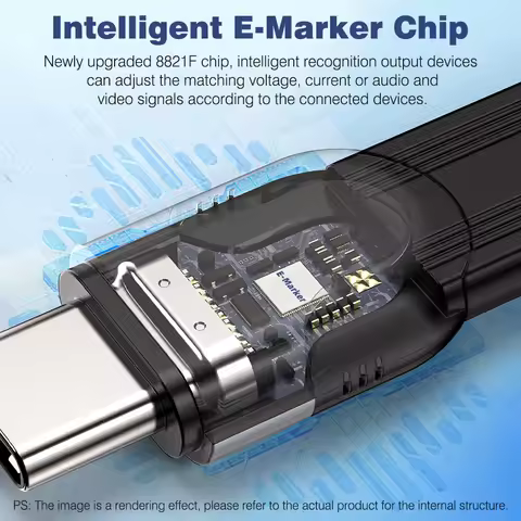 Thunderbolt5 80Gbps Cable USB5 USB 4.0-V2 Type-C Thunderbolt 0.15m 1m 240W Fast Charging Cable For S