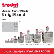 Trodat brand classic number stamp 8 digits