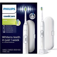 PHILIPS Sonicare ProtectiveClean 6100 Rechargeable Electric Toothbrush, with Pressure Sensor, 3 Clea