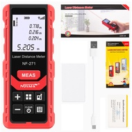 NOYAFA เลเซอร์รูเล็ตเครื่องวัดเมตร NF-271ความแม่นยำสูงไม้บรรทัดระยะทางวัดเครื่องมือก่อสร้าง50M/70M