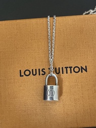 LV Silver Lockit 純銀鎖頭吊墜項鍊