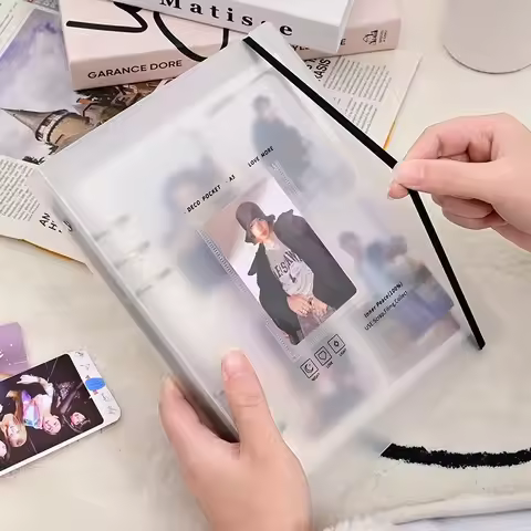 A5 Loose-Leaf Photo Album Book, DIY Photo Album Cards, Idol Photos Collection, Storage Book, Polaroi