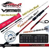 ASUKA VIPER STRIKE SOLID CARBON JIGGING ROD BOTTOM ROD / ASUKA VIPER STRIKE SOLID CARBON ROD / 25' A