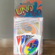 New UNO H2O Card Game Clear Waterproof Pressure Proof PVC Plastic Transparent Kids Toys Playing Card